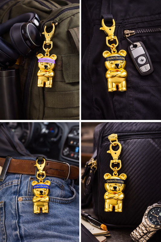 quietBossy Bear Charm – Brushed Series