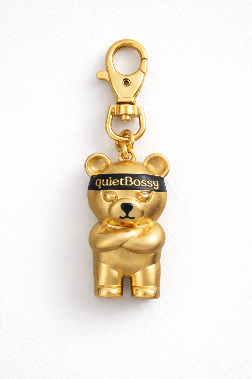 quietBossy Bear Charm – Brushed Series